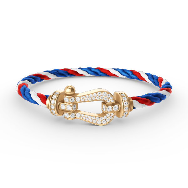 [Vicky]FORCE LARGE HORSESHOE FULL DIAMOND BRACELET GOLD