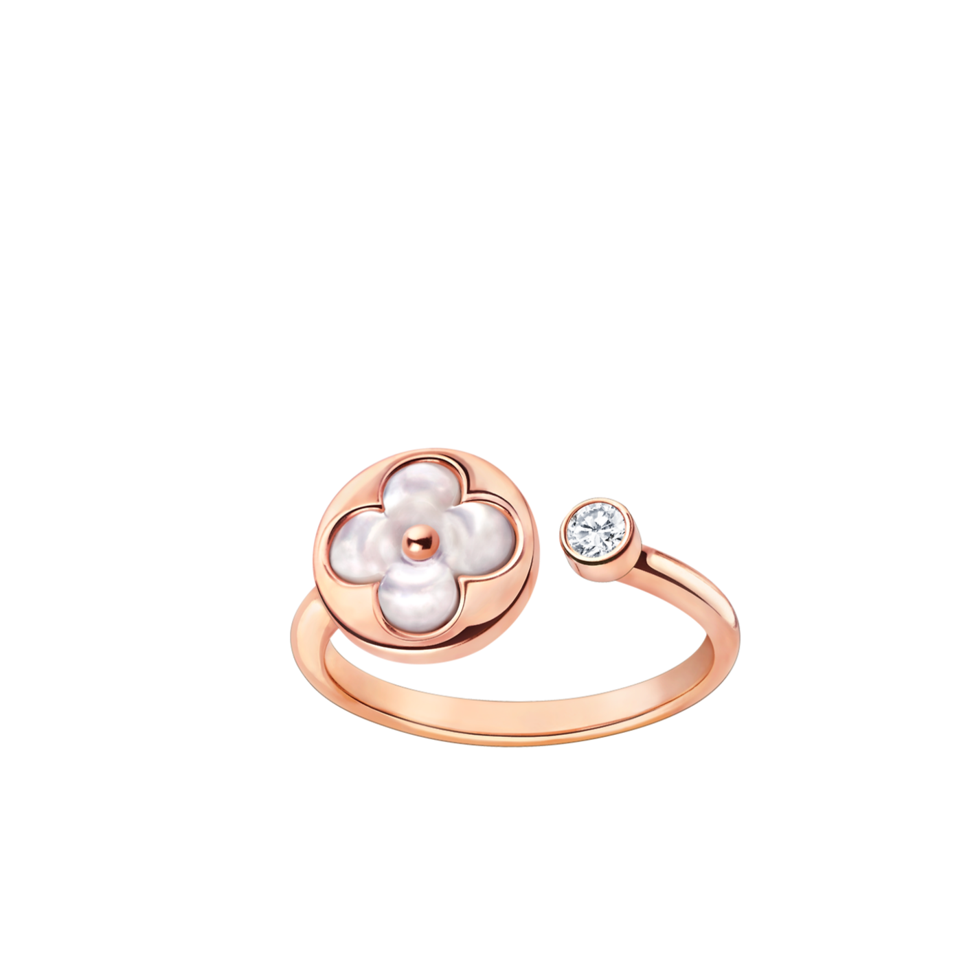 [Vicky]SUN 1 DIAMOND PINK MOP RING