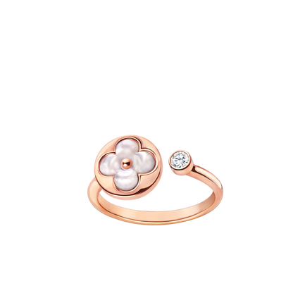 [Vicky]SUN 1 DIAMOND PINK MOP RING