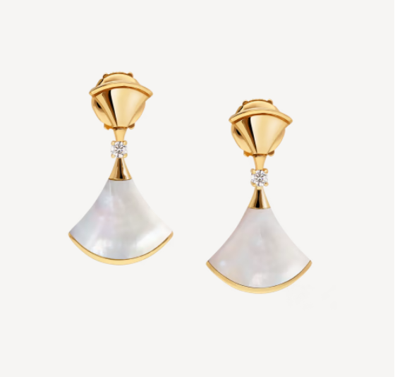[Vicky]DREAM MOP 1 DIAMOND EARRINGS