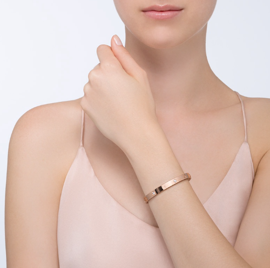 [Vicky]LOVE BRACELET 6.1MM 4 DIAMONDS