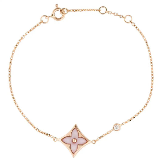 [Vicky]STAR 1 DIAMOND PINK GOLD BRACELET