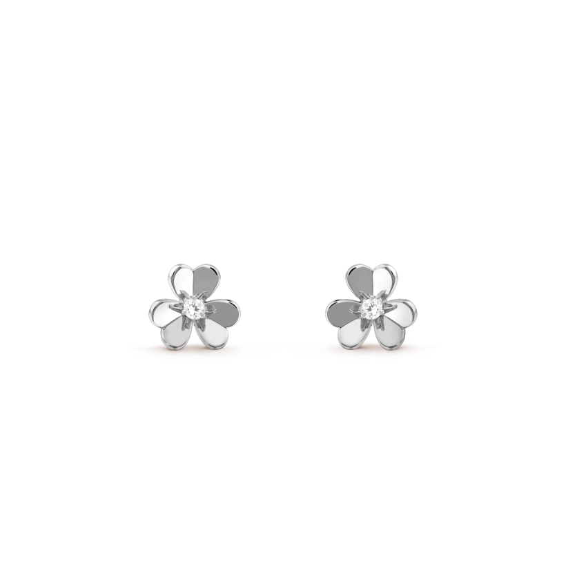 [Vicky]FRIVOLE MINI SILVER FLOWER EARRINGS