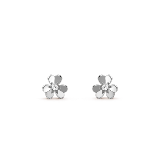 [Vicky]FRIVOLE MINI SILVER FLOWER EARRINGS
