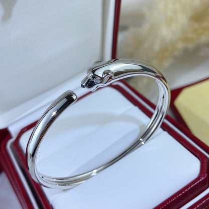 [Vicky]PANTHERE SILVER OPEN BRACELET