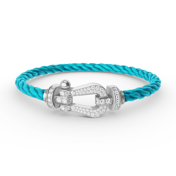 [Vicky]FORCE LARGE HORSESHOE FULL DIAMOND BRACELET SILVER