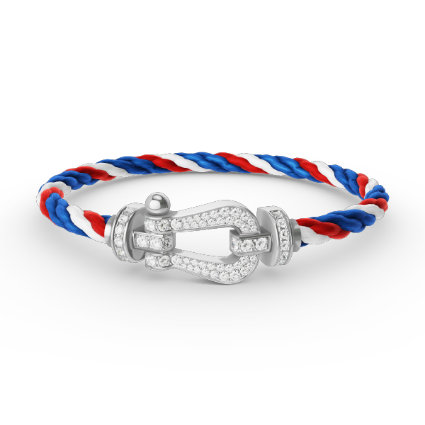 [Vicky]FORCE LARGE HORSESHOE FULL DIAMOND BRACELET SILVER