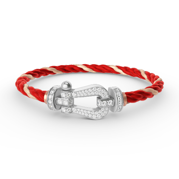 [Vicky]FORCE LARGE HORSESHOE FULL DIAMOND BRACELET SILVER