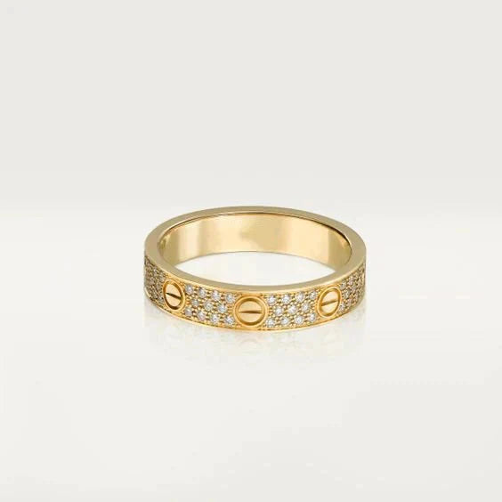 [Vicky]LOVE RING 3.6MM DIAMOND PAVED
