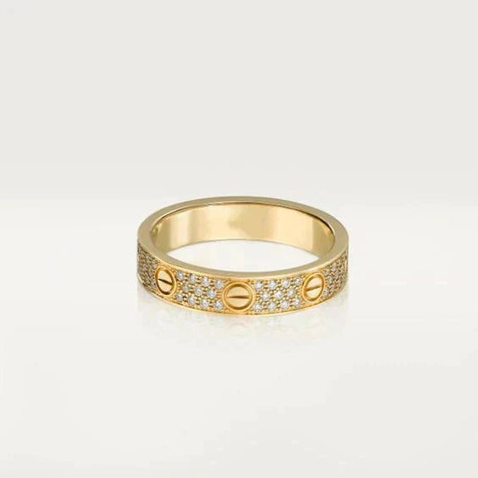 [Vicky]LOVE RING 3.6MM DIAMOND PAVED